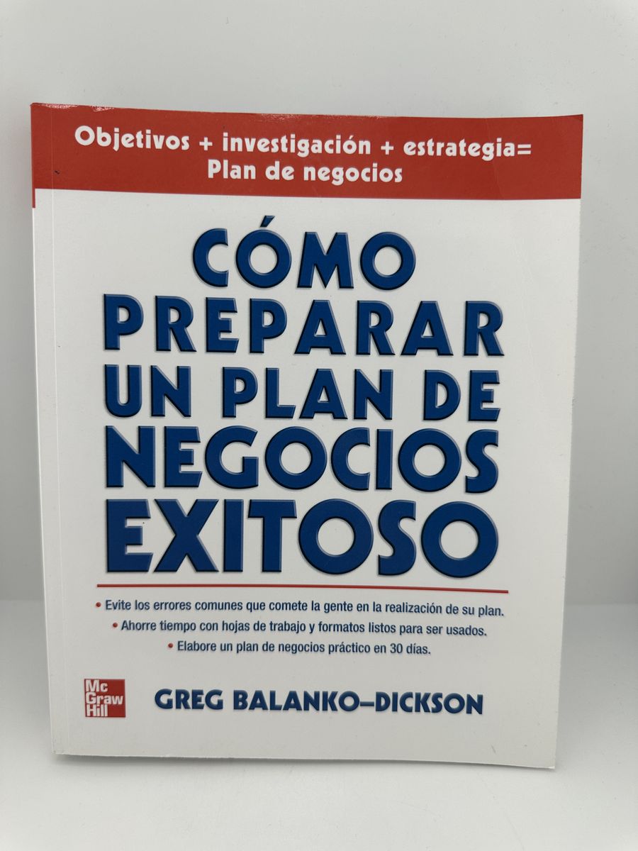 Cómo Preparar un Plan de Negocios Exitoso Balanko-Dickson PB Spanish