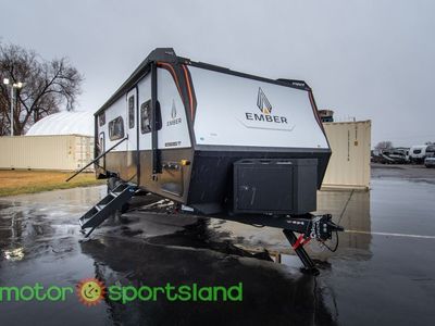 2026 Ember Overland 240TKR Toy Hauler Garage U-Shaped Dinette