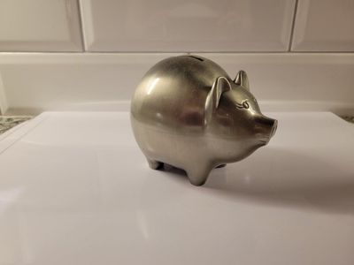 Pewter Piggy Bank