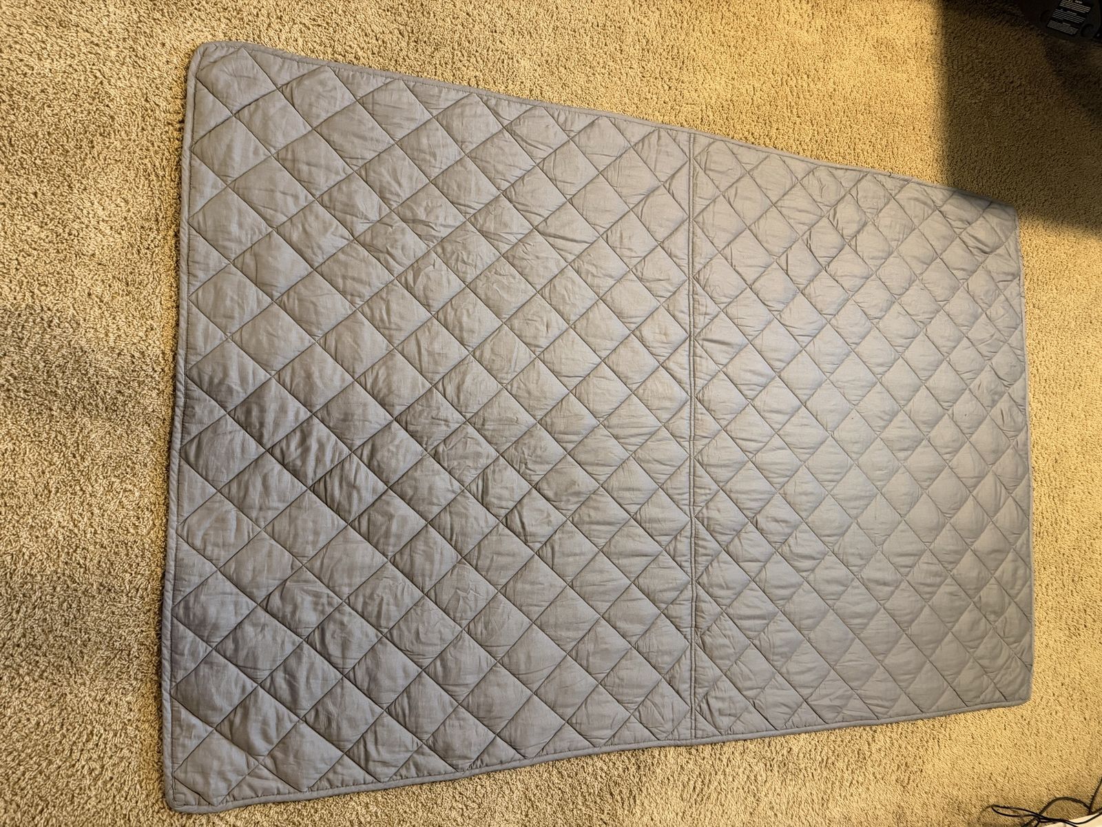 15lb Weighted blanket Gray Diamond Pattern