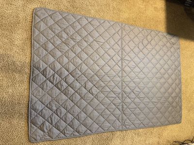 15lb Weighted blanket Gray Diamond Pattern