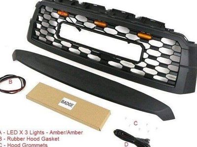 2008-2021 Toyota Sequoia Front Grill Amber LEDs letters