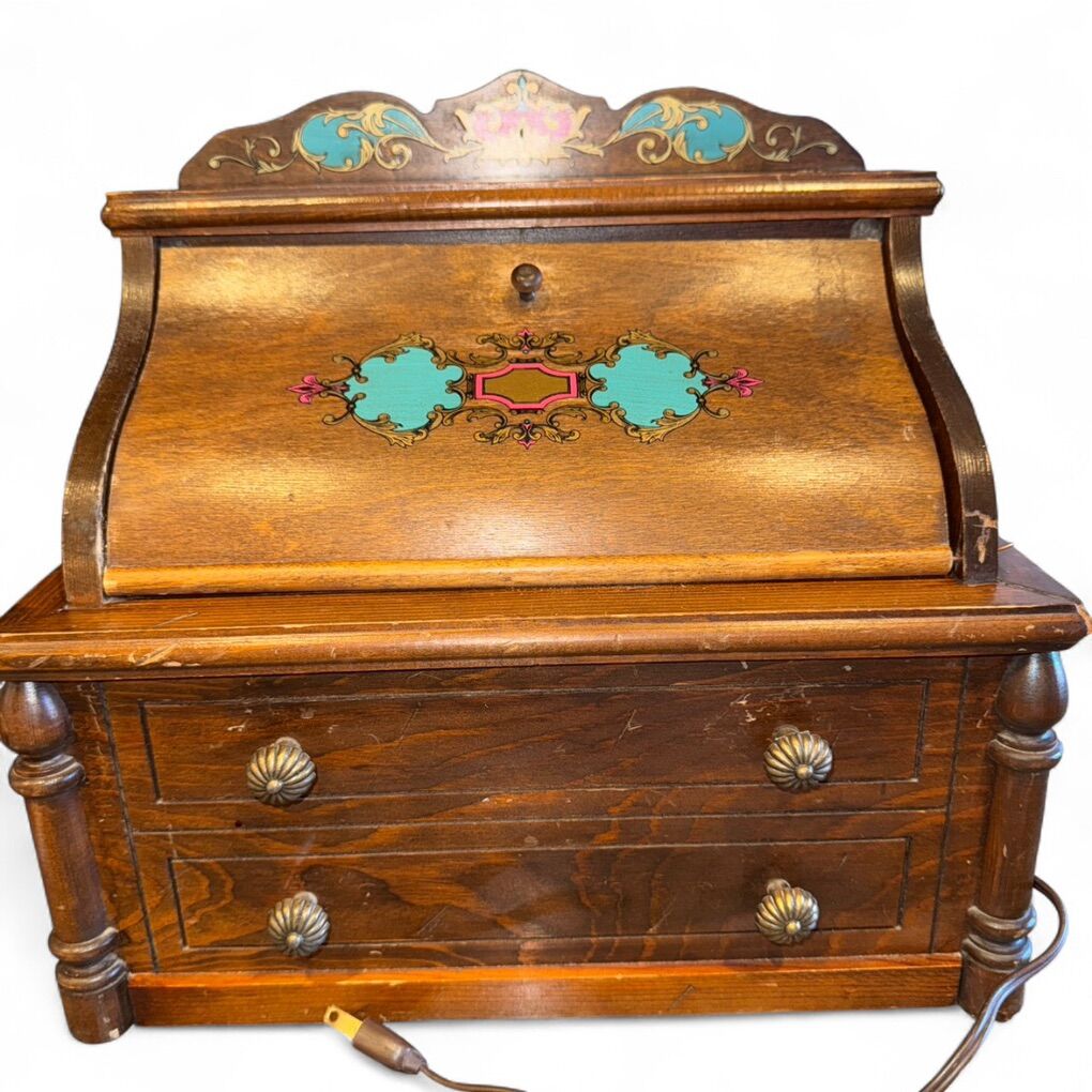 Vintage Sewing Cabinet AM/FM Tube Radio by Guild