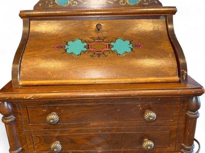 Vintage Sewing Cabinet AM/FM Tube Radio by Guild