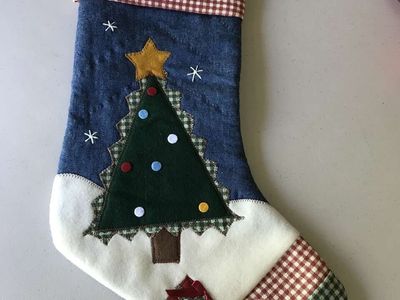 3 Vintage Christmas Stockings