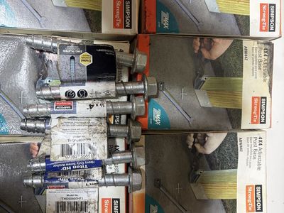 Simpson Strong-Tie ABW44Z 4x4 Adjustable Post Bases, Titen HD Anchors, SET-XP Epoxy - New Hardware Lot $50 less than 1/2 price