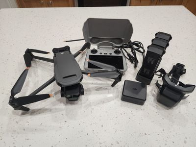 MAVIC 3 PRO FLY MORE COMBO DRONE w/ BATTERIES CONTROLLER GENTLY USED
