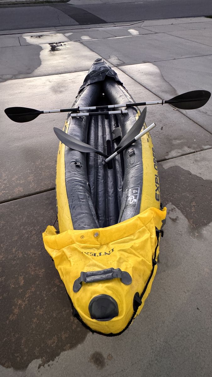 K2 Intex Inflatable Explorer kayak