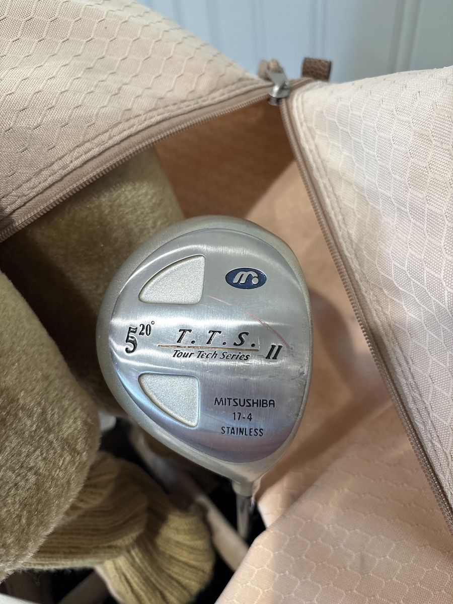 Golf clubs with bag