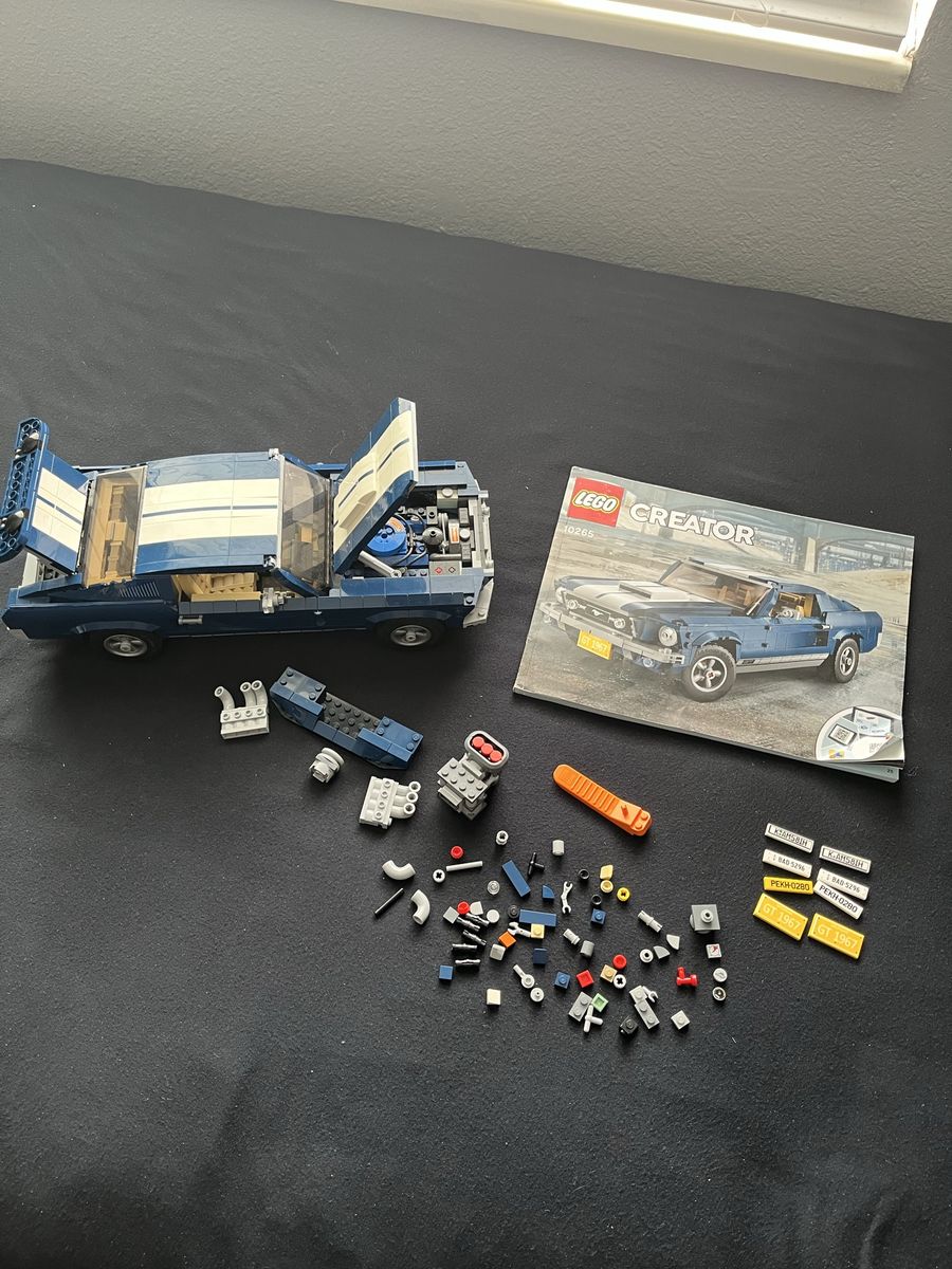 LEGO Creator Expert Mustang GT Set (10265) Limited Edition Built W/ Extra Pieces