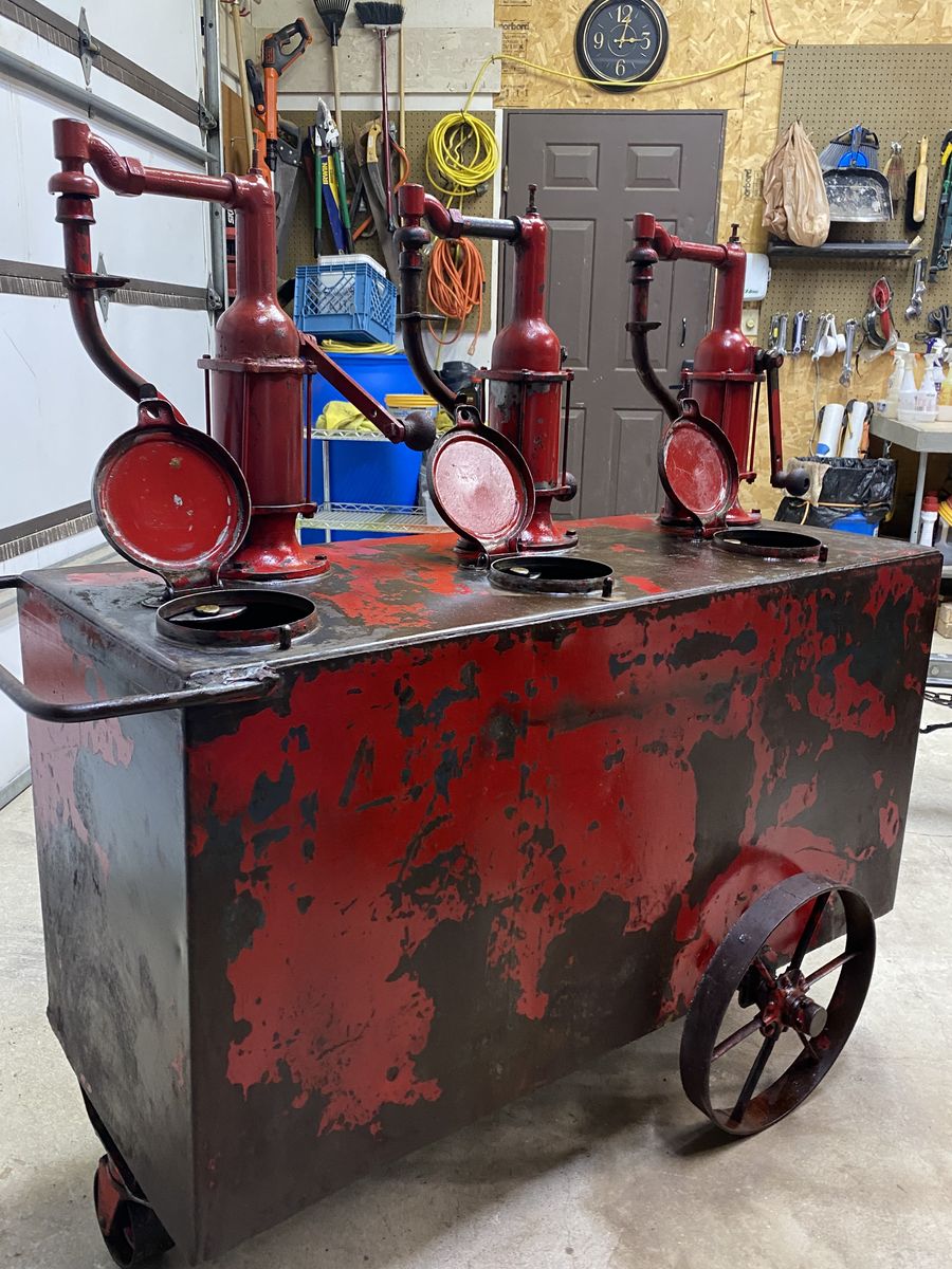 RARE ANTIQUEs!  1920’S GAS STATION OIL LUBESTER PUMPS+ MORE