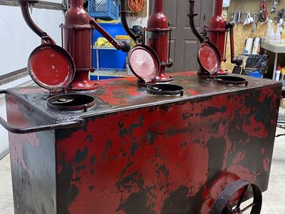 RARE ANTIQUEs! 1920’S GAS STATION OIL LUBESTER PUMPS+ MORE