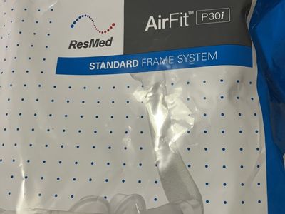 Resmed Airfit P30I CPAP frame with large nose pillows.