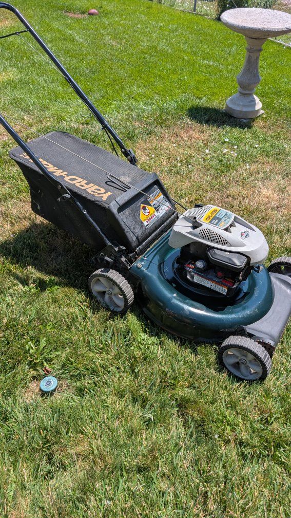 Yard-Man by MTD Gas Push Lawn Mower with Grass Bagger Attachment