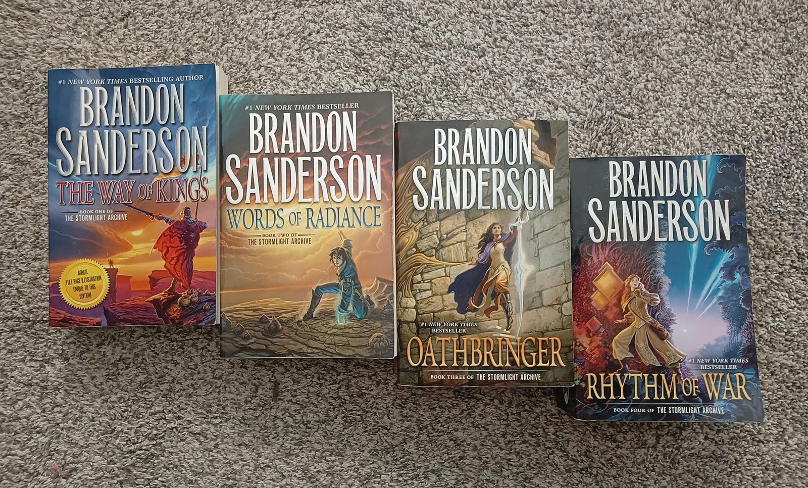 Brandon Sanderson Stormlight Archive Books 1-4