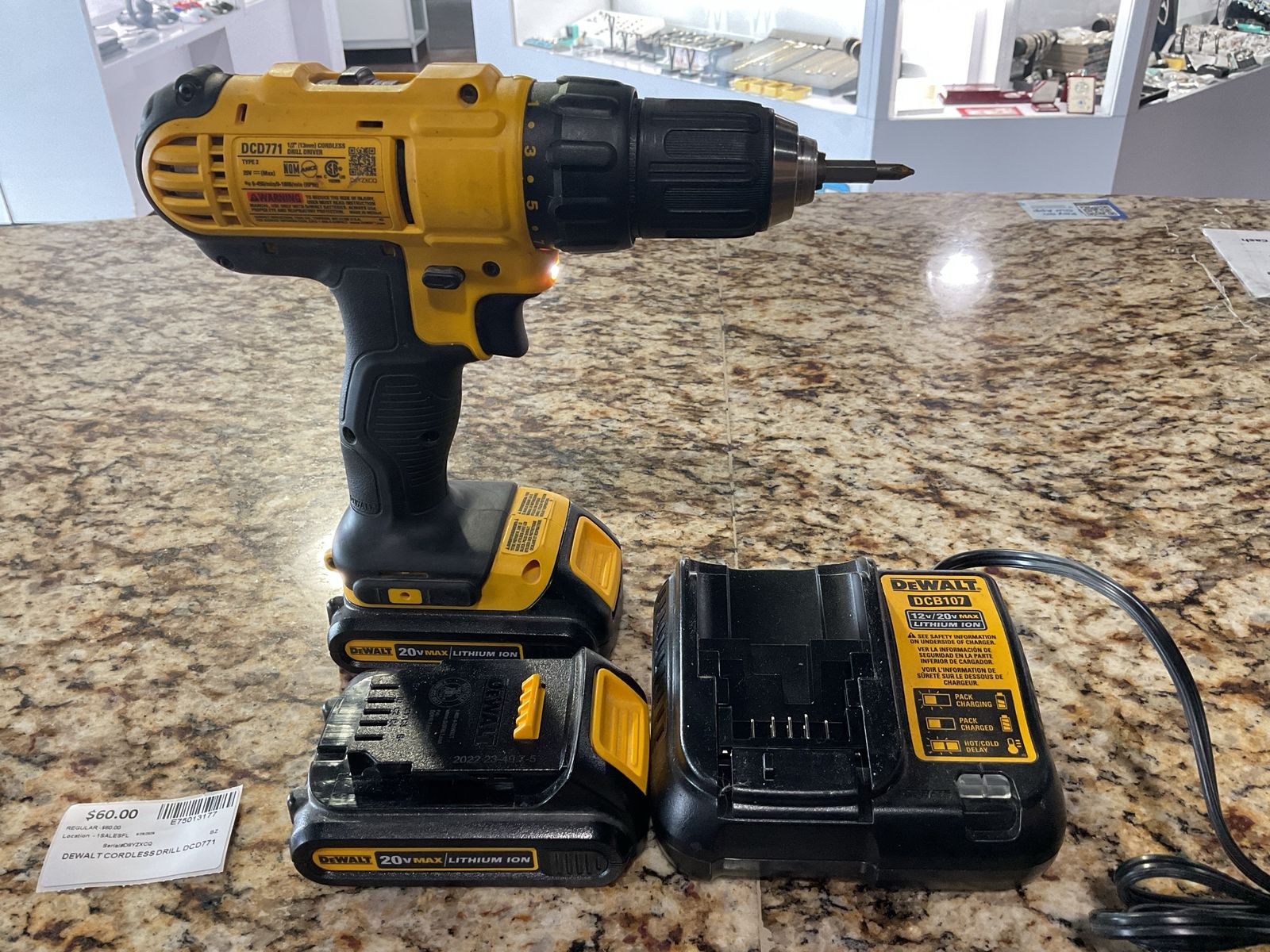 Dewalt Cordless Drill DCD771 E75013177