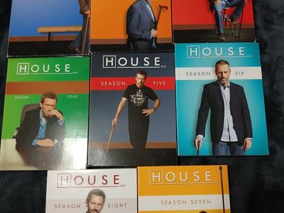 House M.D. Complete Series Seasons 1-8 DVD Box Sets Lot