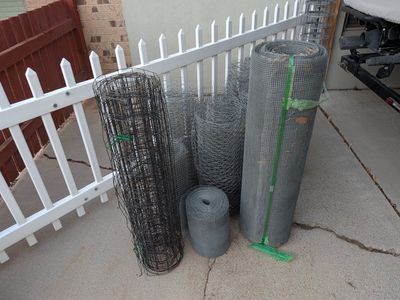 Wire fencing.