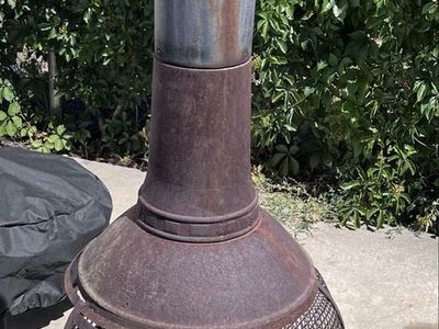 Outdoor fireplace chimenea