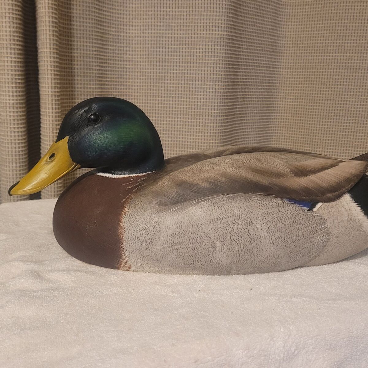 Drake Mallard wooden duck