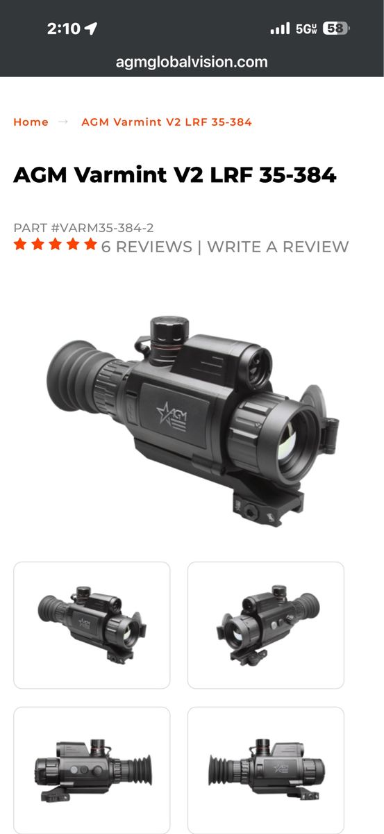 AGM varminter lrf 35-384 thermal