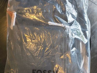 Fossil Buckner Convertible Commuter Bag MBG9475001 - Black, 3-Way Carry, NWT