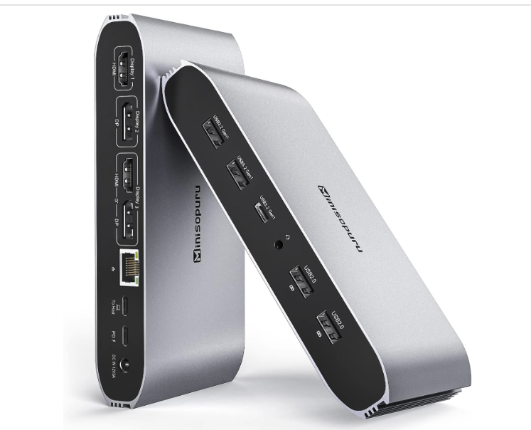 Displaylink Triple Display Docking Station for MacBook M1/M2/M3/M4/Windows - Minisopuru