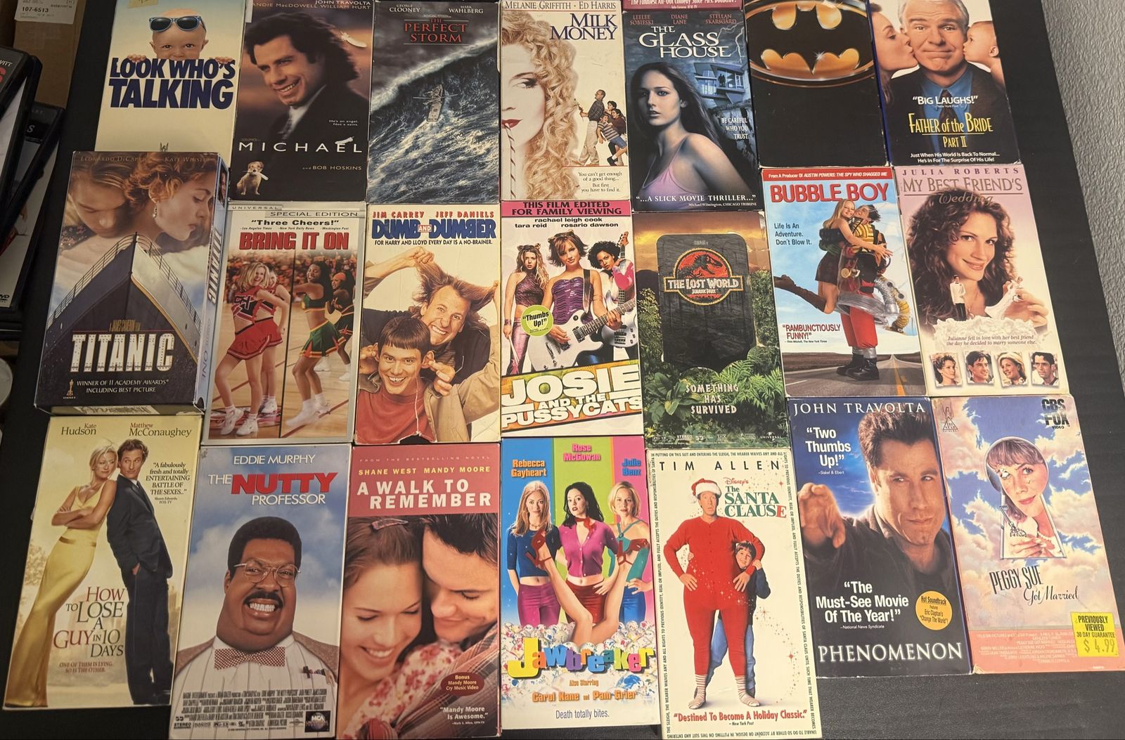 Huge Lot of 20 VHS Tapes - Action, Comedy, Romance Classics! - $10 each