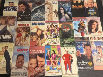 Huge Lot of 20 VHS Tapes - Action, Comedy, Romance Classics! - $10 each