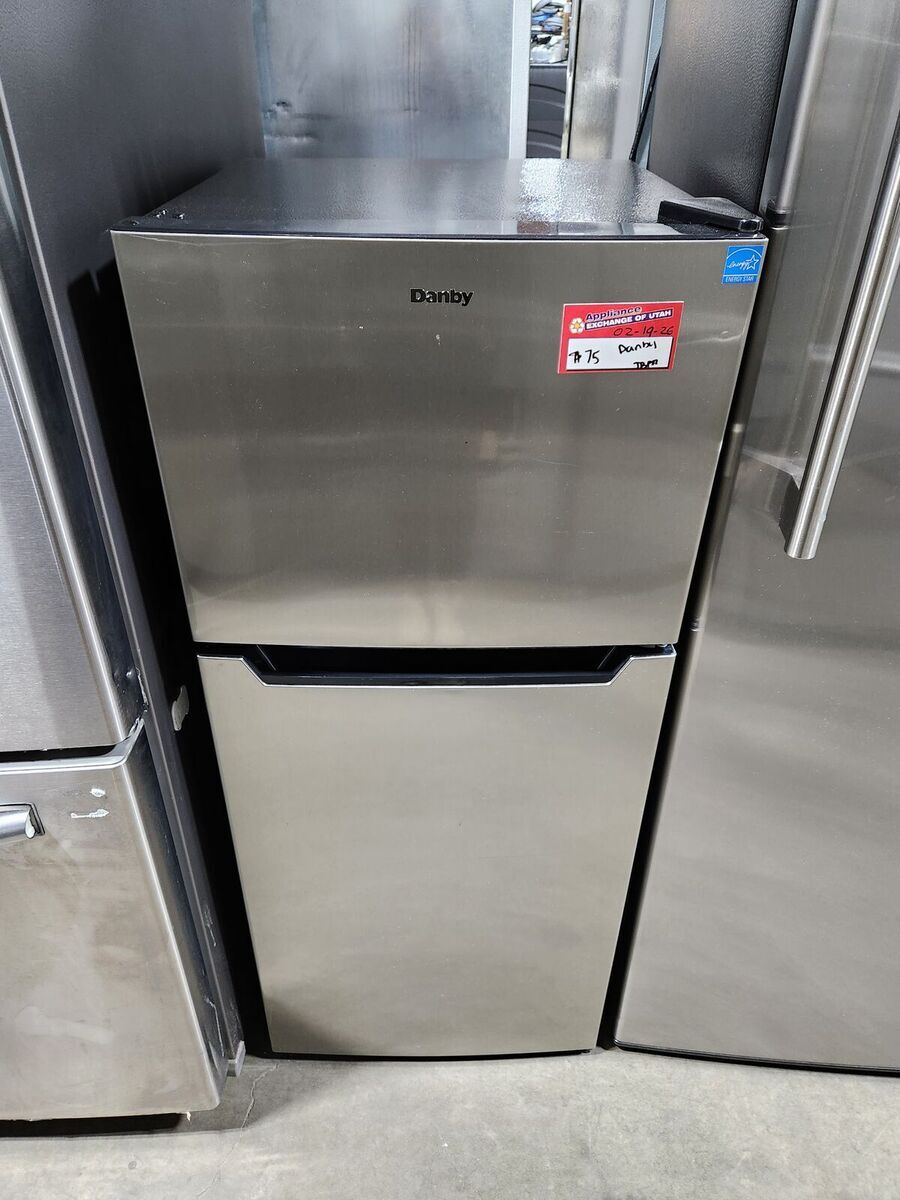 GREAT DANBY STAINLESS STEEL SMALL FRIDGE! W-WARRANTY