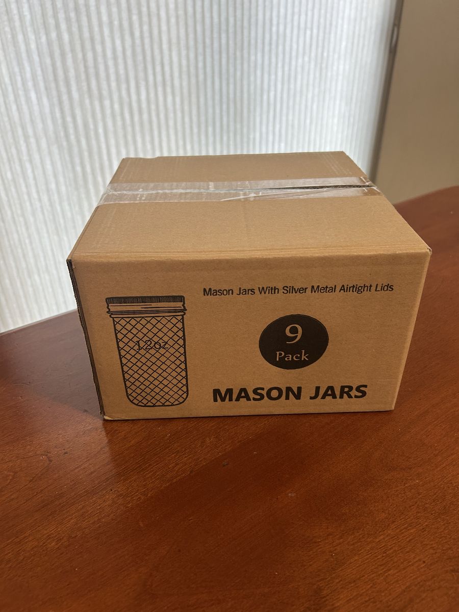 Yeboda Mason Jars 12oz 9 pack