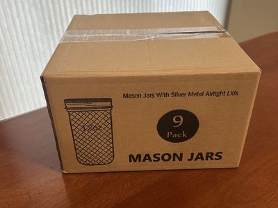 Yeboda Mason Jars 12oz 9 pack