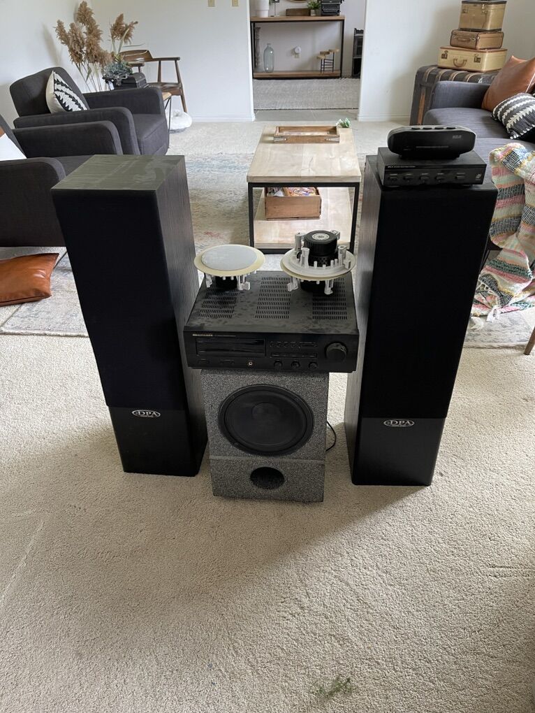 Stereo Speakers Theater System Sub,