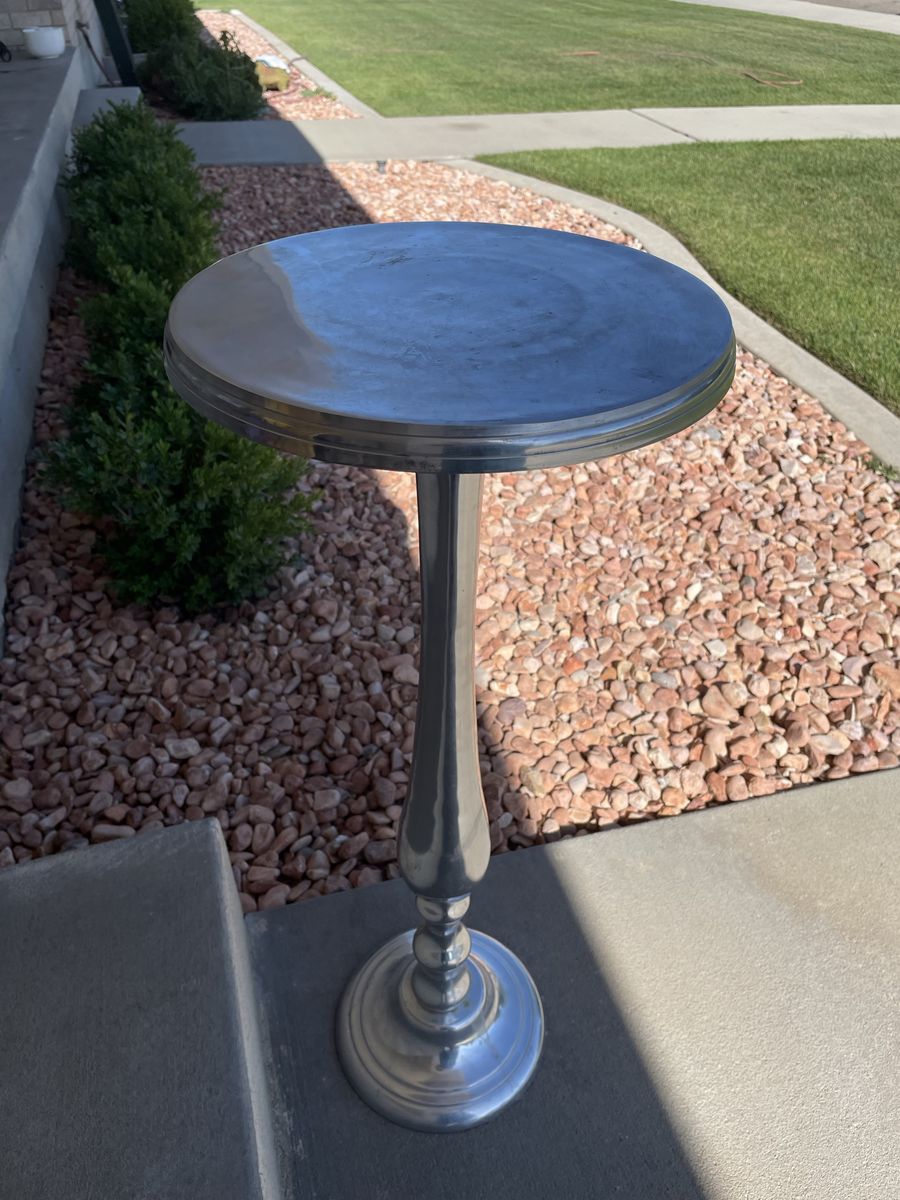 Aluminum Side Table or Plant Stand Holder