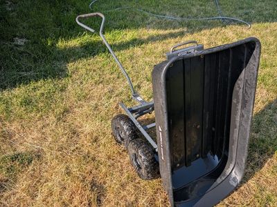 Gorilla Carts Heavy Duty Poly Dump Cart with Pneumatic Tires