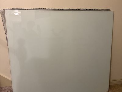 Large glass white board
