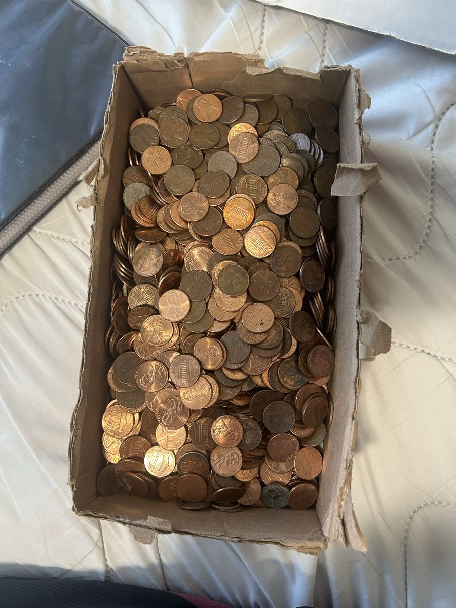 Tons of Pennies and nickels and other coins