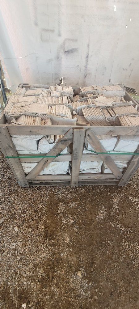 6x6 tumbled travertine