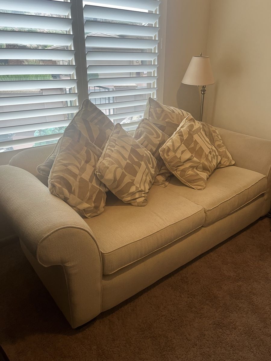 White 8’ Sofa