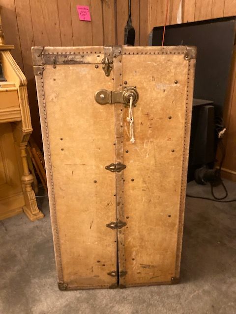 Wardrobe Steamer Trunk from the 1920's