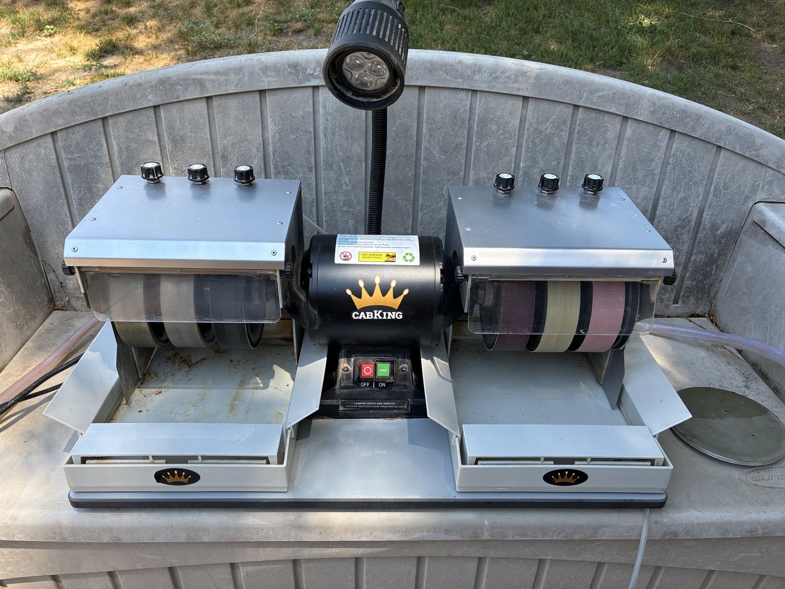 6” CabKing Rock Polishing Machine
