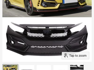 NEW , 2016-2021 Honda Civic Type R Front Bumper 10th Generation