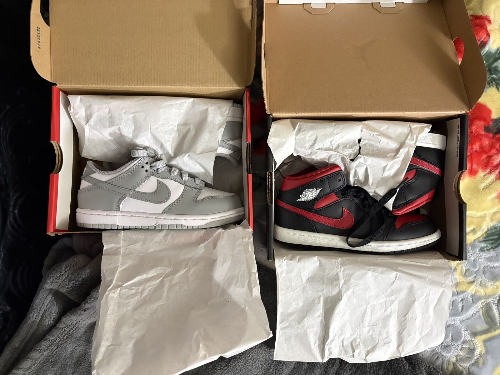 Nike Dunk Low & Jordan 1 Mid PS Sneakers Brand New