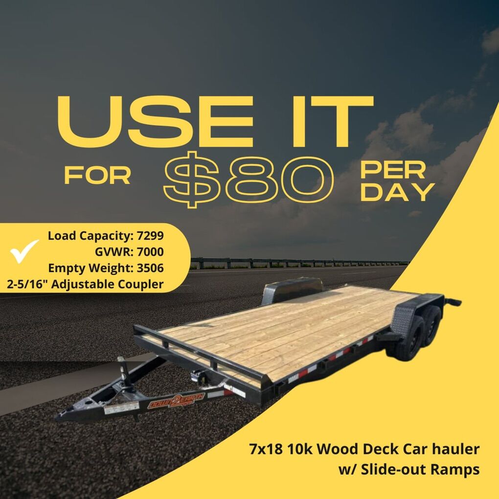 Flat bed / Deck Over / Trailer Rent