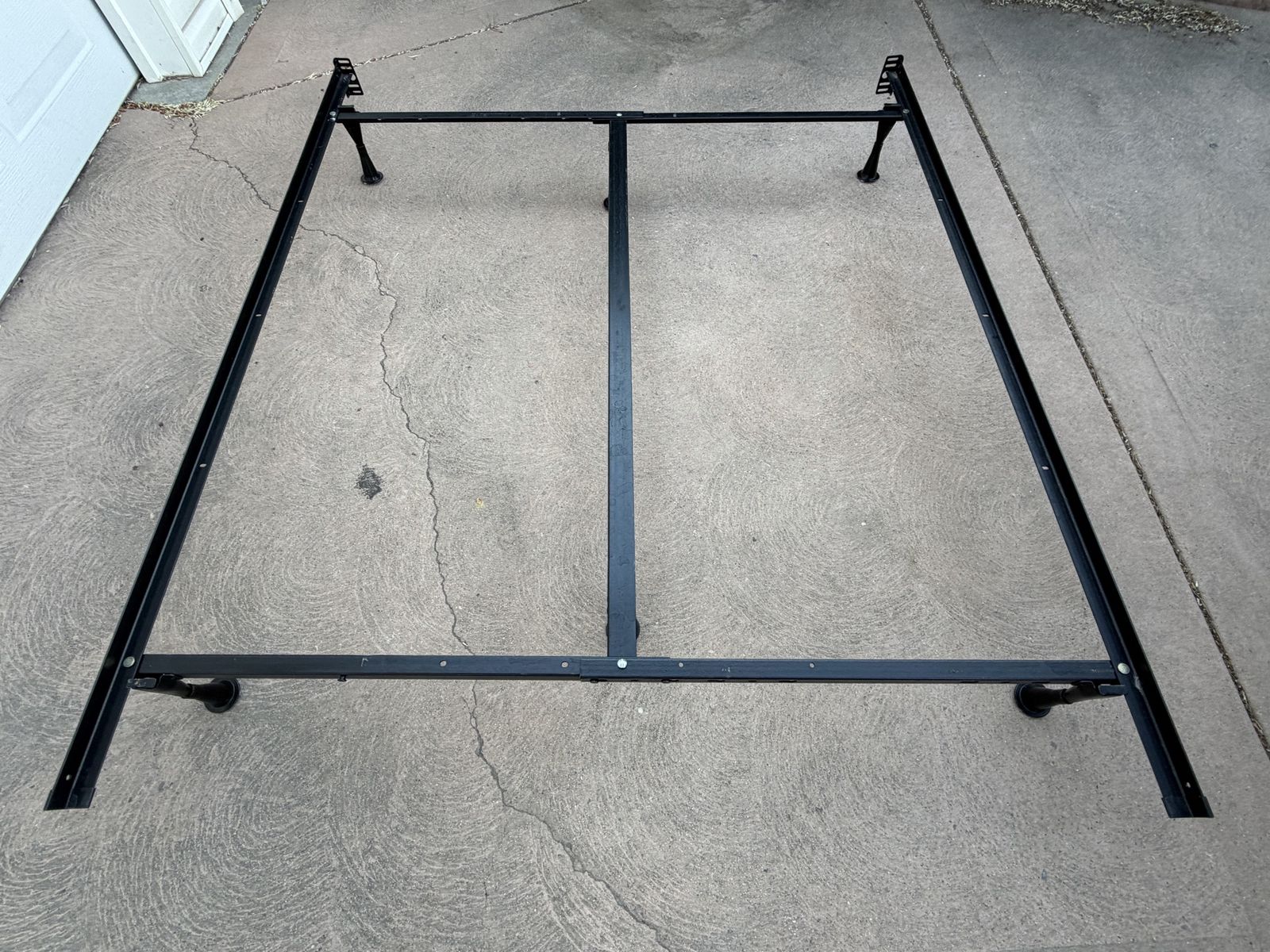 Free metal bed frame and queen box spring