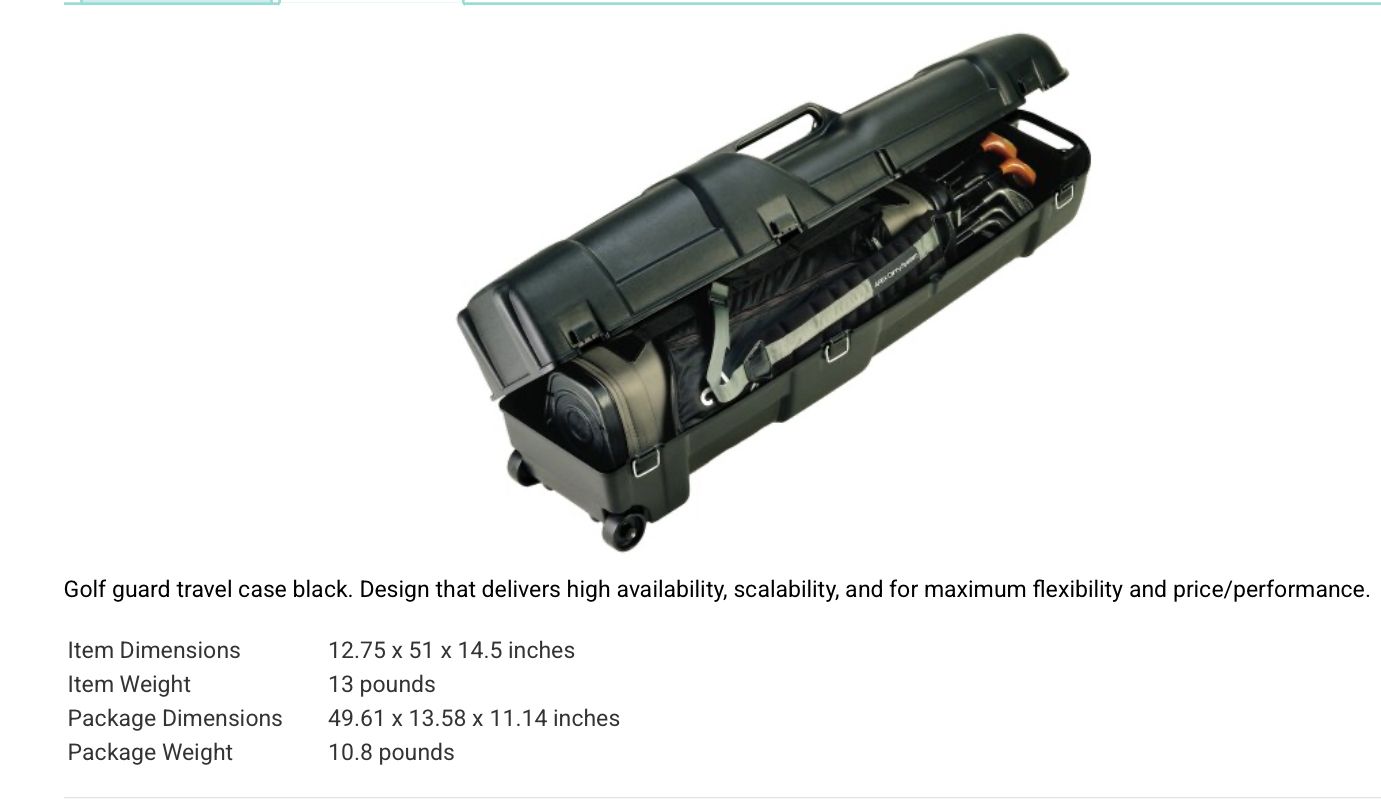 Golf Guard Rolling Travel Case