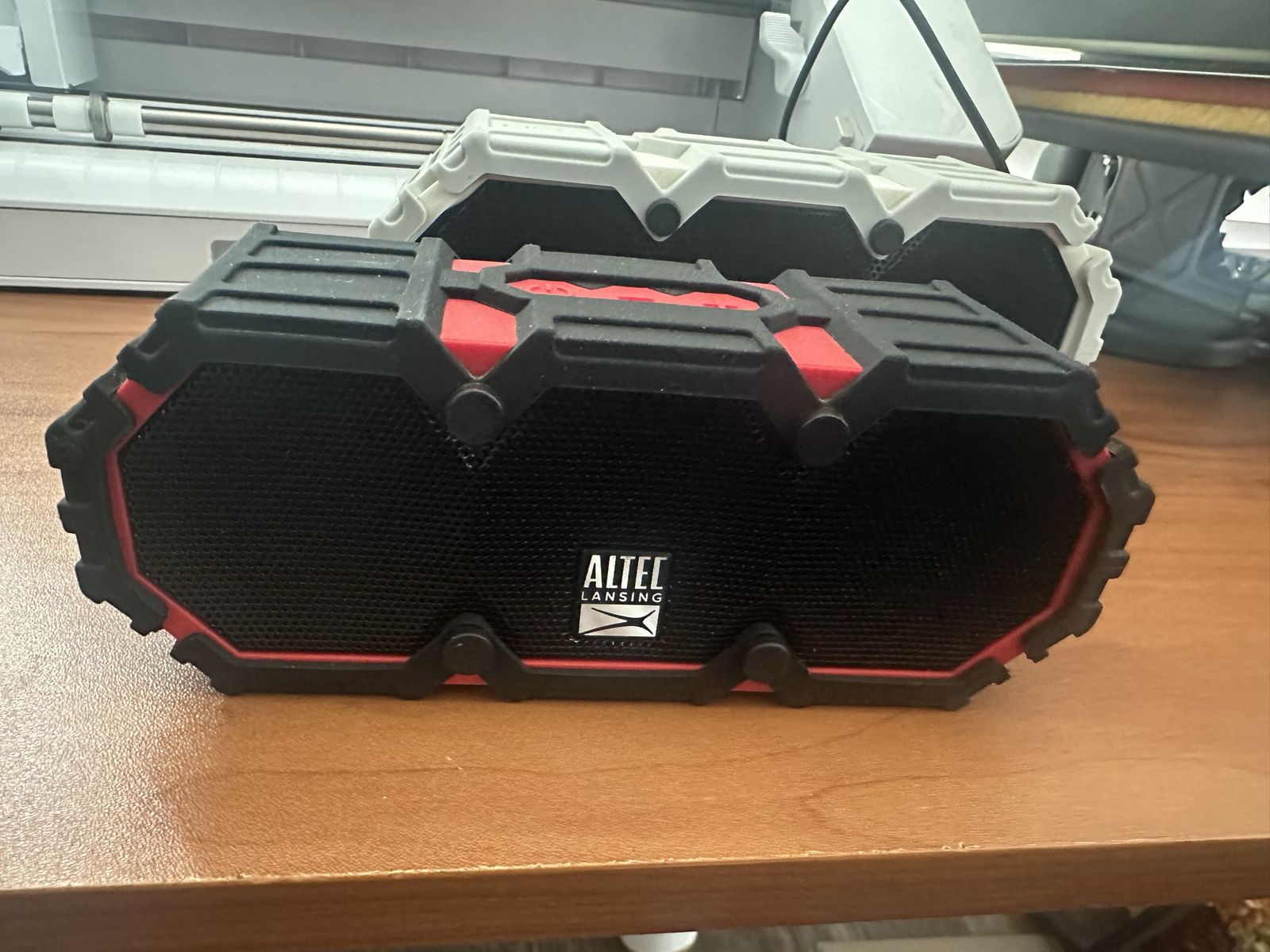Altec Lansing Mini H2O Bluetooth Speaker - Compact, Waterproof, Black/Red Portable Audio