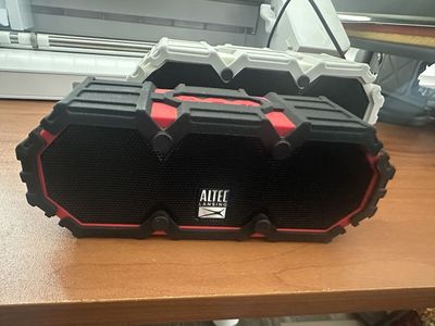 Altec Lansing Mini H2O Bluetooth Speaker - Compact, Waterproof, Black/Red Portable Audio