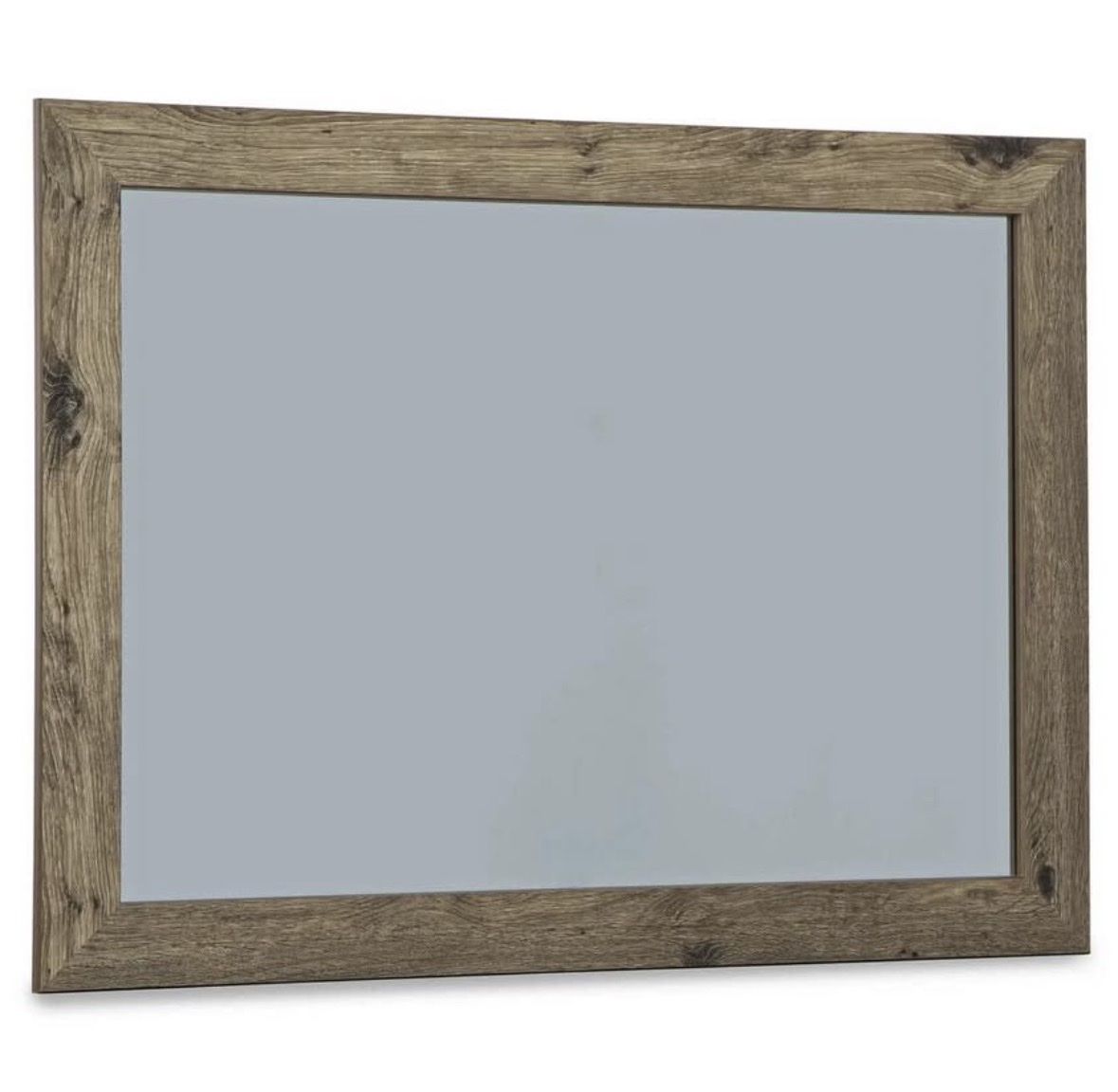 Rustic Wooden Framed Wall Mirror