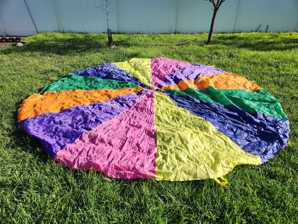 Multicolor Play Parachute for Kids Group Activities